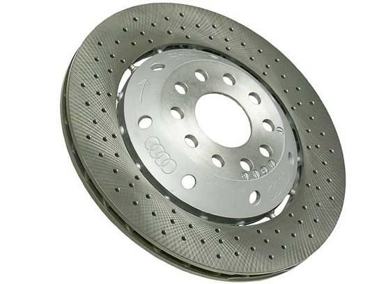 Audi Disc Brake Rotor - Rear Passenger Side (335mm)